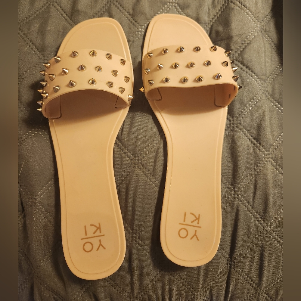 Brand new Yoki Studded jelly sandals!!!